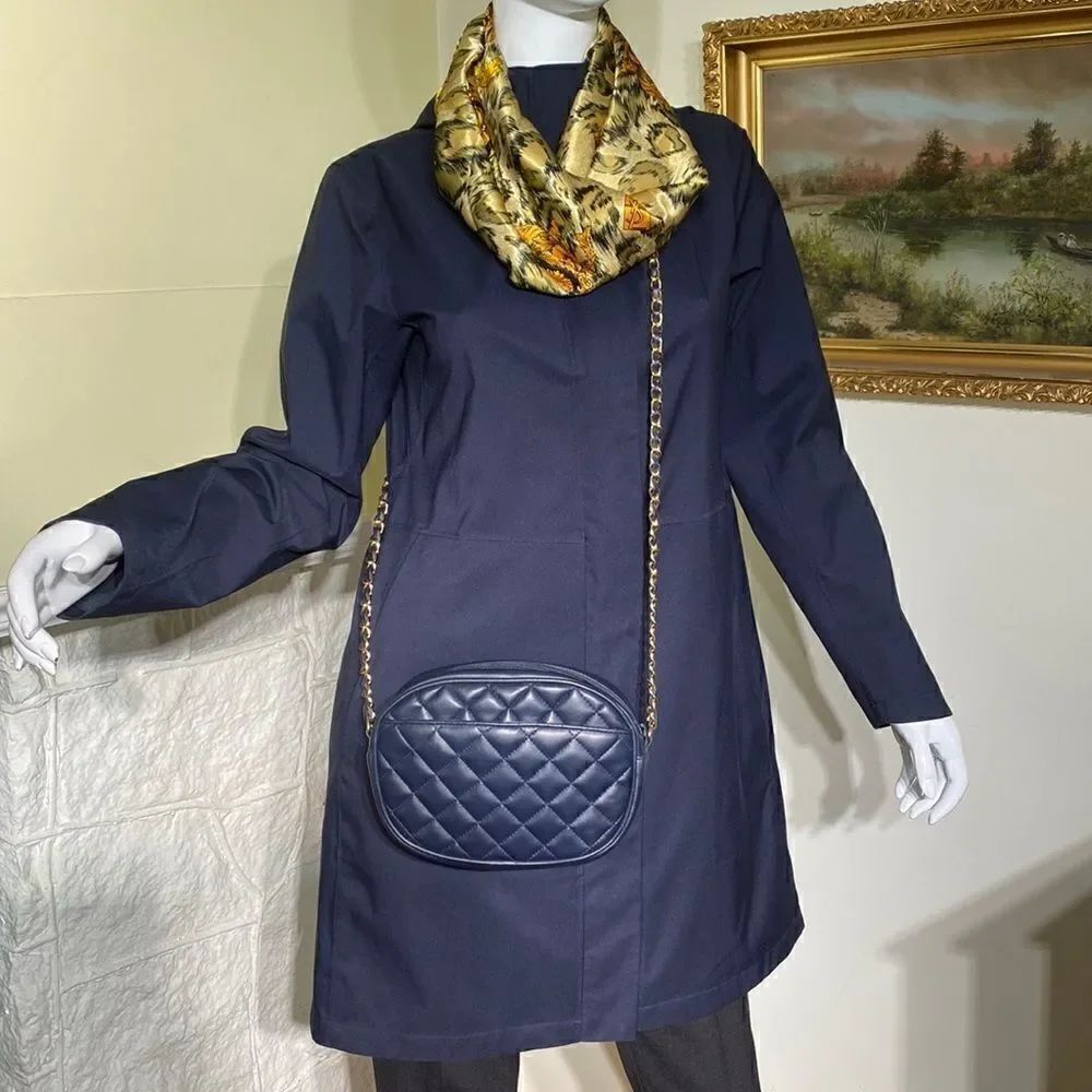 Laura Scott Quilted Faux Leather Chain Strap Cross Body Bag
